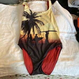 NEVER WORN dolce vita plunge back reversible one piece